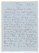 List Jeremiego Przybory do szecioletniego Franka Przeradzkiego 9 X 1991 | z archiwum Magdy Umer