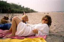 Z Krysi Morgensztern; Chaupy, 1994r.